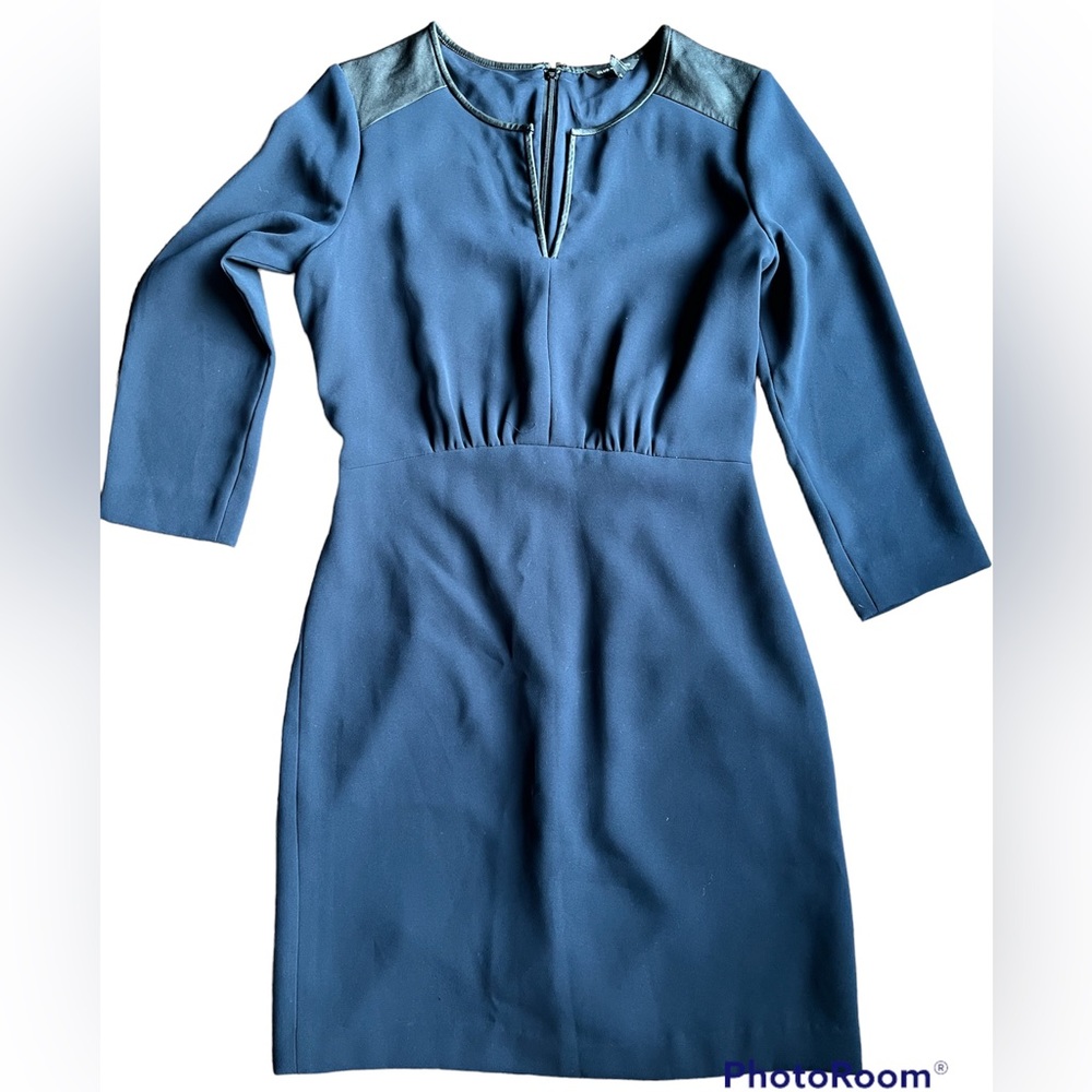 Club Monaco Navy 3/4 Sleeve Classic Dress